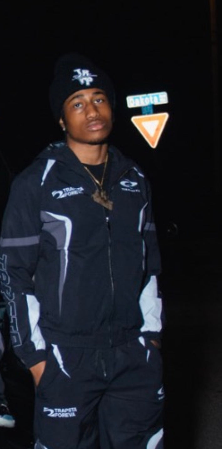 Trapsta Black Beanie